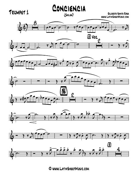 Salsa Trumpet Sheet Music Merengue Trumpet Salsa Trumpet Solo